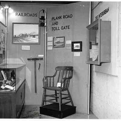 Railroads, plank road and toll gate