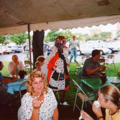 Linda Bailey in forefront of photo.