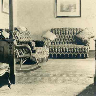 Parlor of J.C. Stellwagen Home. 1904. Huron Hill Farm