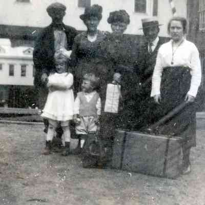 Annie Martin is in middle of back row, James Martin is on second to right in back row.