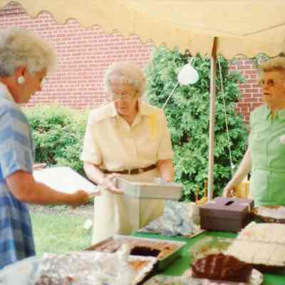 From Left to Right; Judy Grinnel, Edna Carmon and Augusta (Gusty) Hill