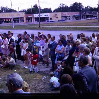 Laying Cornerstone for Congregational Church - 1973