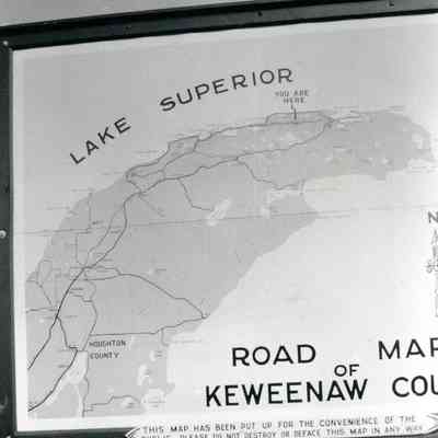 Road map of Keweenaw County.