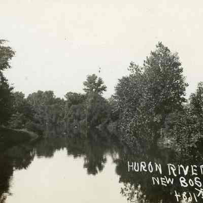 Huron River Post Card to Wayne