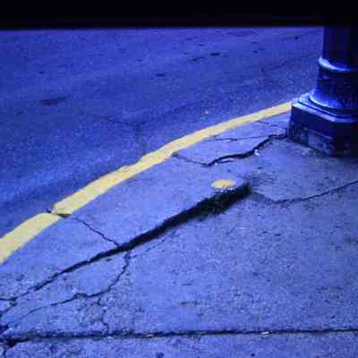 Broken Concrete at SW corner Wayne and Park, 1959