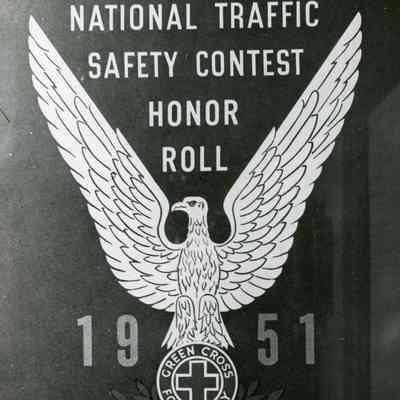 National Traffic Safety Contest Honor Roll Award