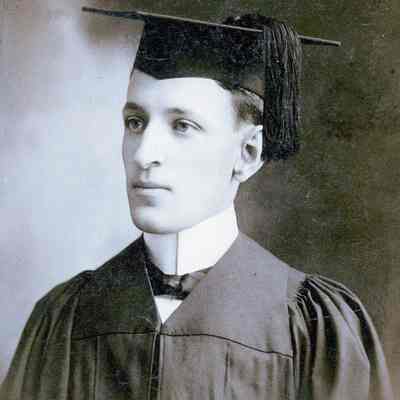 Herbert Philip Stellwagen graduating from the University of Michigan in 1898.