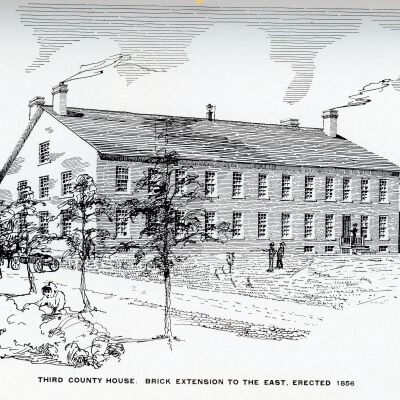 Brick building extended 1856