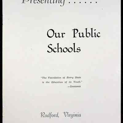 'Our Public Schools' Radford, VA 1957-1958 Booklet