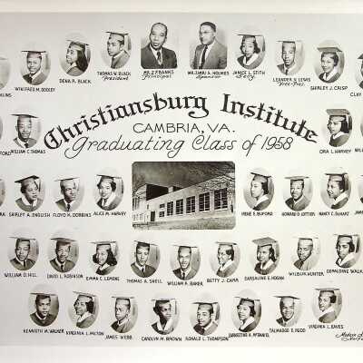 Christiansburg Institute Graduating Class of 1958