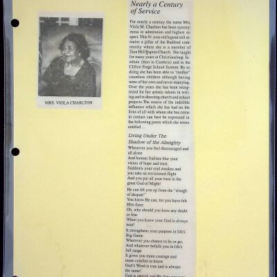 Viola Charlton Obituary, undated