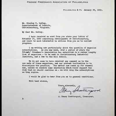 Hill School Correspondence, 1951