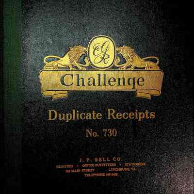 Christiansburg Institute Receipt Book, 1964-1966