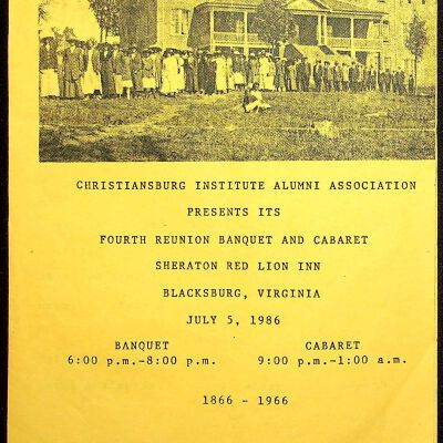 CIAA Fourth Reunion Banquet and Cabaret Program, 1986