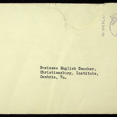 Letter From Scholastic Magazines to Viola Charlton, undated
