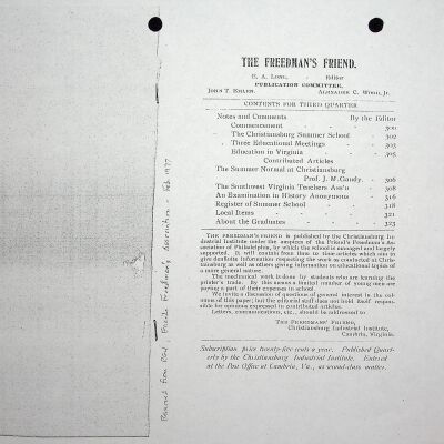 1910 Freedman's Friend (photocopy)