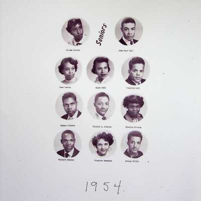 Christiansburg Institute Graduating Senior Class of 1954