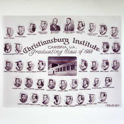 Christiansburg Institute Graduating Class of 1958