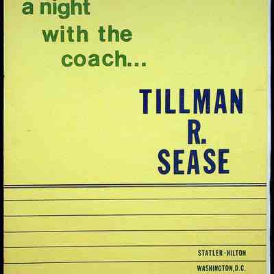 Tillman Sease Banquet Program, 1974