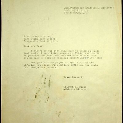 Tillman R. Sease Correspondence: Dreyfus Froe, 1948
