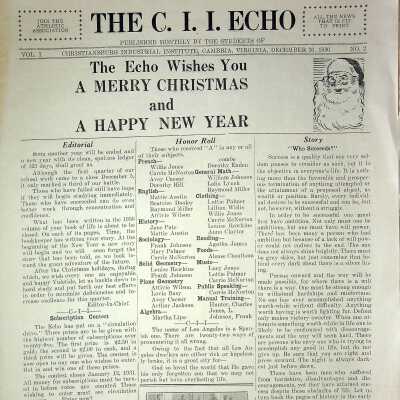 The C.I.I. Echo vol.1 no.2 December 20th, 1930