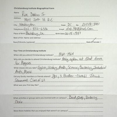 Rice Dobbins, Jr. Alumni Files