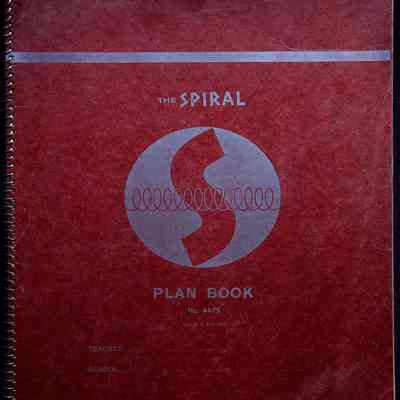 Spiral English Planner, undated