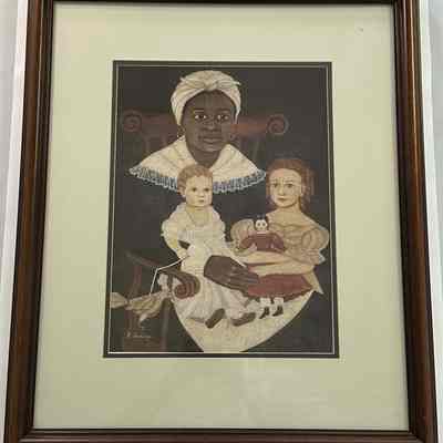 Black Woman in Rocker Painting, undated