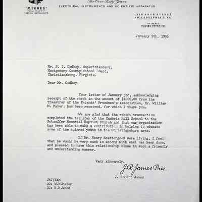 Scattergood Hall Correspondence, 1950s