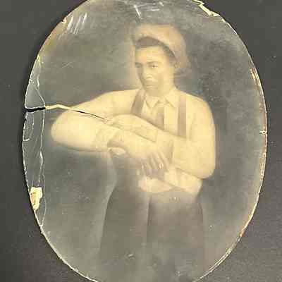 Unknown Man in Oval Frame, undated