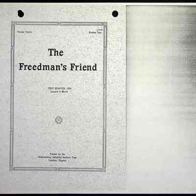 1920 Freedman's Friend (photocopy)