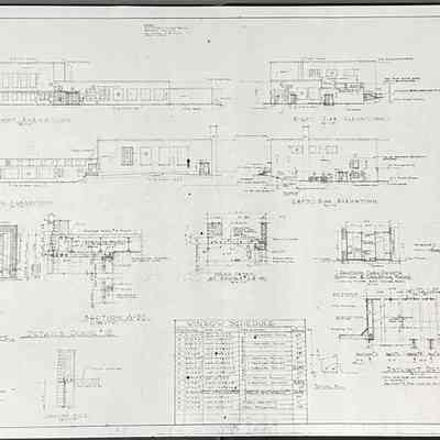 Scattergood Gym Plot Plans, 1951