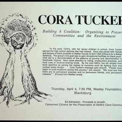 Cora Tucker Benefit April 4, 1991