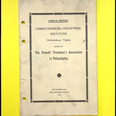 Annual Report Christiansburg Industrial, 1920