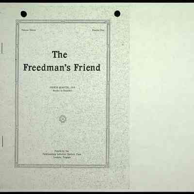 1919 Freedman's Friend (photocopy)