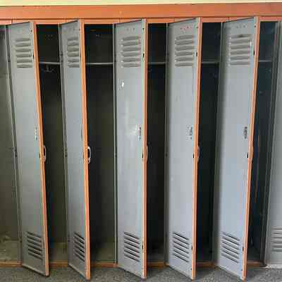 Set of Orange Lockers, undated