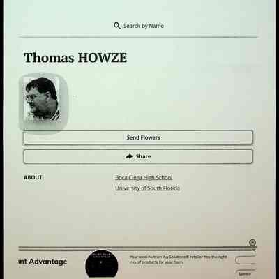 Howze, Thomas Obituary, 2022