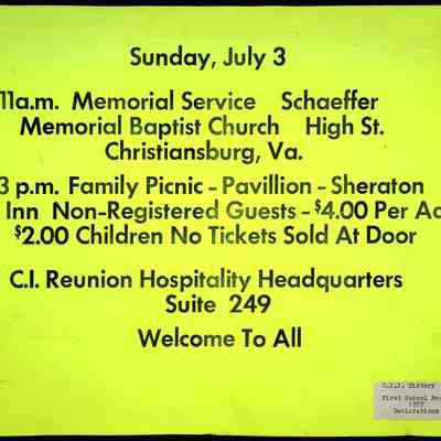 First CIAA Reunion Declarations, 1977