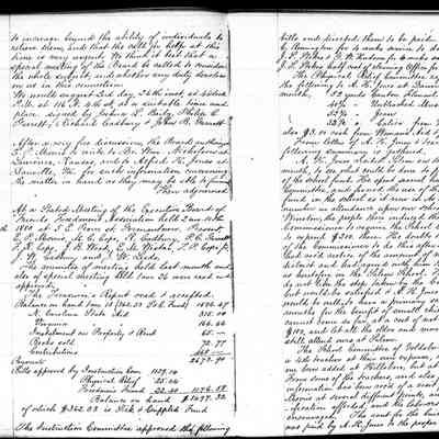 Friends Freedman's Association Reel Five Disk One Executive Committee Minutes 1933-1973 and Statistics of Schools 1866-1868 (Part 2)