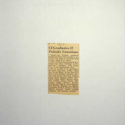 Series 2: Commencement Records, 1956-1964