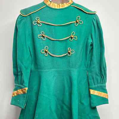 Green and Gold CI Majorette Uniform