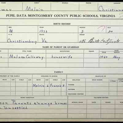 Calloway, Melvin Lynn