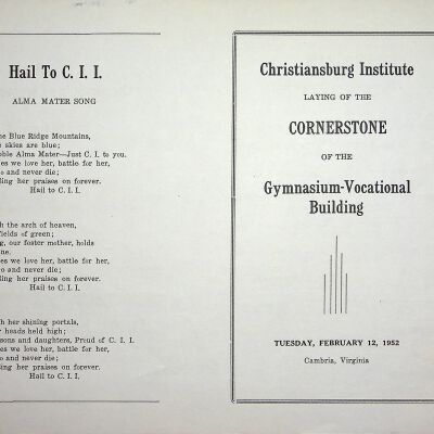 Laying of the Cornerstone of the Gymnasium-Vocational Building