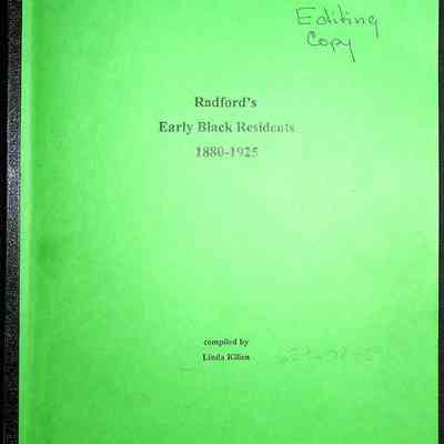 Radford's Black Early Residents 1880-1925 (Editing Copy)