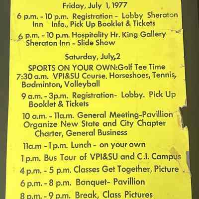 CII and CIAA, 1977-2001: Reunion Poster, 1977