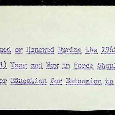 Evans L. King, Superintendent (Folder 1 of 2)