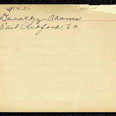 Student Record Notecards