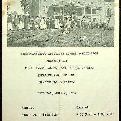 CIAA First Annual Alumni Banquet and Cabaret Program, 1977
