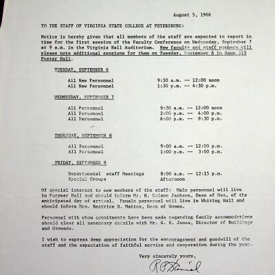 John F. Banks Correspondence: Robert P. Daniel August, 1966