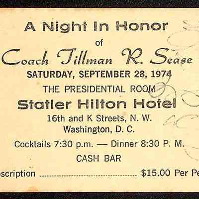 A Night In Honor Ticket No 245, 1974